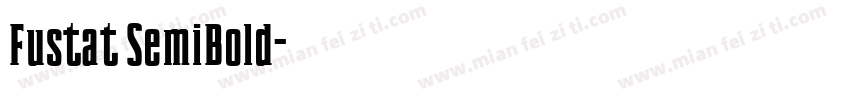 Fustat SemiBold字体转换